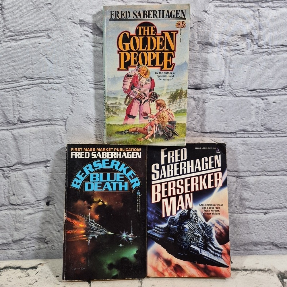 Vintage Fred Saberhagen Science Fiction Paperbacks Lot Of 3 Sci-fi Books Novels‎